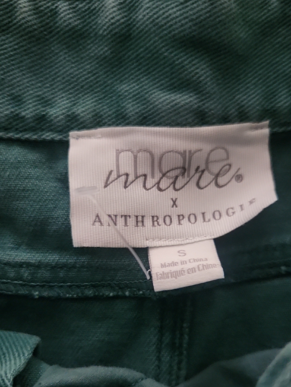 Green Ombre Denim Skirt